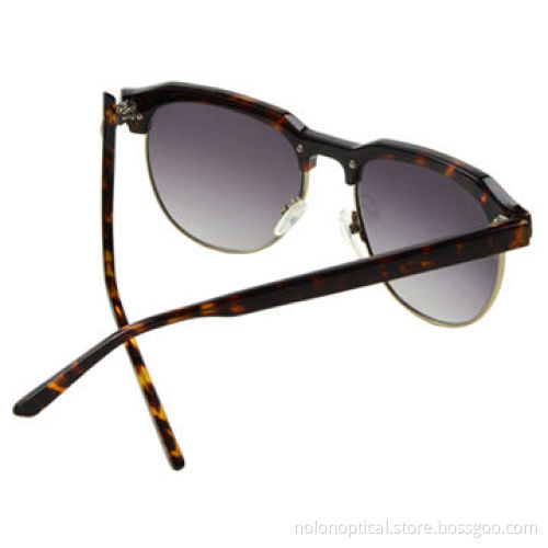 Tortoise acetate and metal frame sunglasses